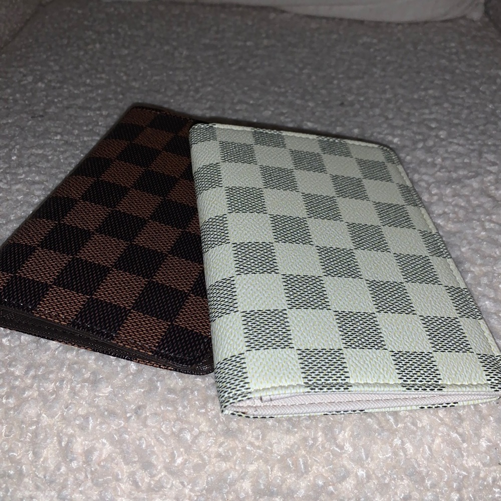 RITA MESSI DESIGNER INSPIRED CHECKERED WALLETS